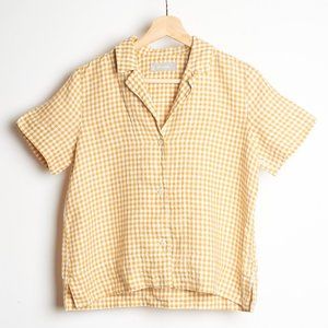 Everlane linen notch shirt